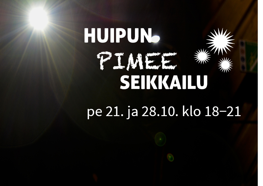 Lokakuun 21. ja 28. päivä Seikkailupuisto Huipun radoille pääsee seikkailemaan otsalampun valossa.